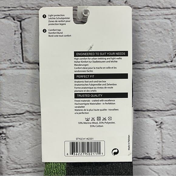 Xtreme Wool Blend Socks Men's Size 10-13 Multicolor Low Rise Trekking Hiking NWT - Picture 5 of 6